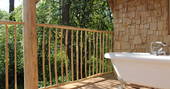 walden brook house woods outdoor bath