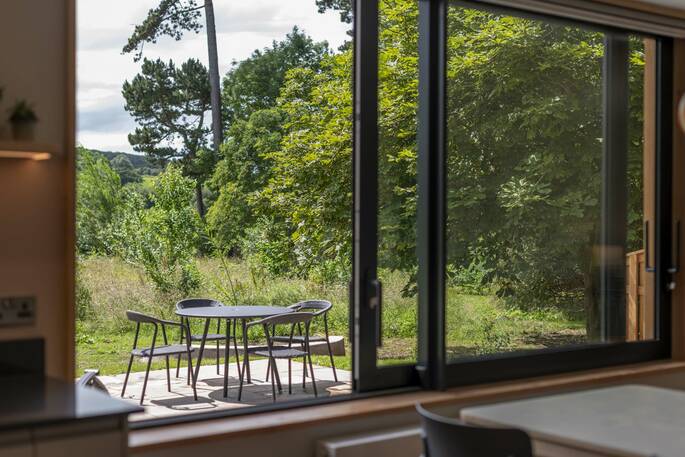 Chestnut at Cynefin Retreats - Lodges - Window onto View