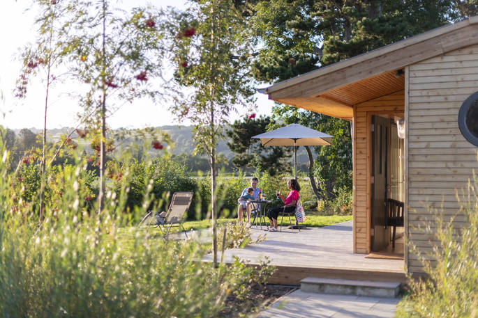 Willow Cabin - porch, Clifford, Hereford, Herefordshire, England - by Alex Treadway
