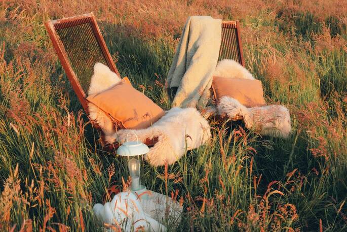 Outdoor seating to watch sunset