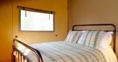 Comfortable double bed at Woolly Warmer, Drover's Rest