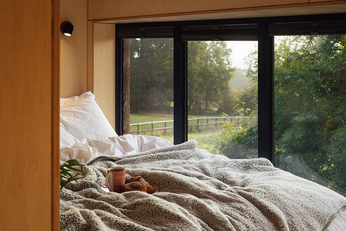 Comfortable double bed