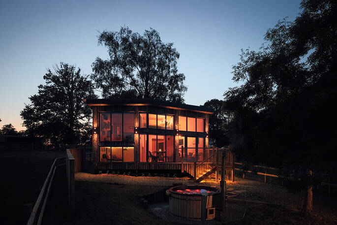 Gainsborough retreat at night
