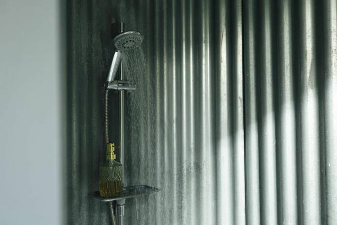 14 - hot shower in separate shower block