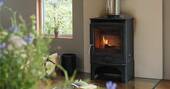9 - main source of heat comes from the wood burner