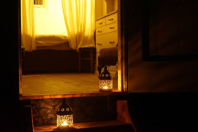 DoD interior at night