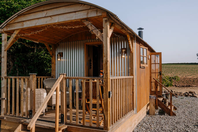 External view of the hut