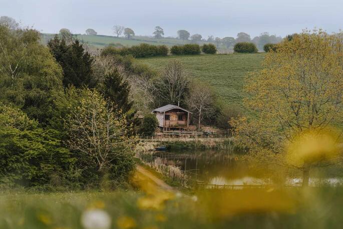 Cabin in the distance