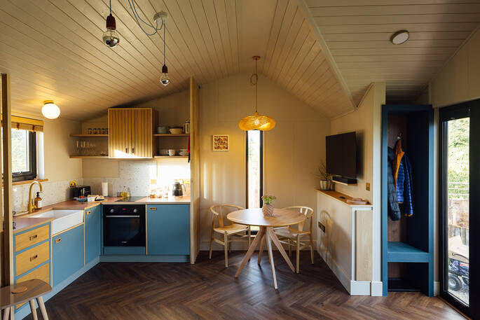 Open plan layout inside