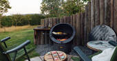 Private firepit area