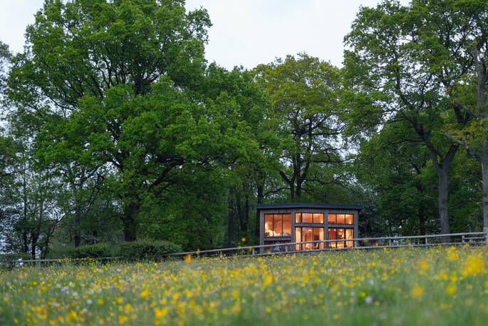 Cabin from the meadow