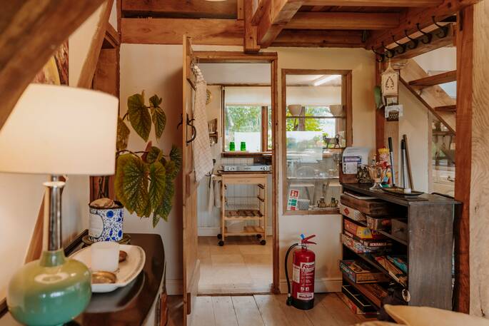 Living room and kitchen