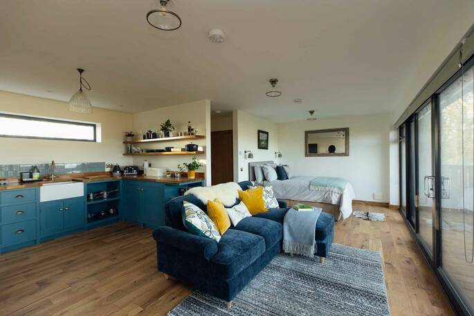 Open plan layout inside