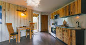 The Rook's View treehouse - kitchen, The Rookery Woods, Bromyard, Herefordshire