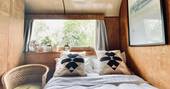 The Sipson wagon glamping bed, Vowchurch, Herefordshire