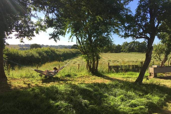 The Sipson wagon glamping hammock, Vowchurch, Herefordshire