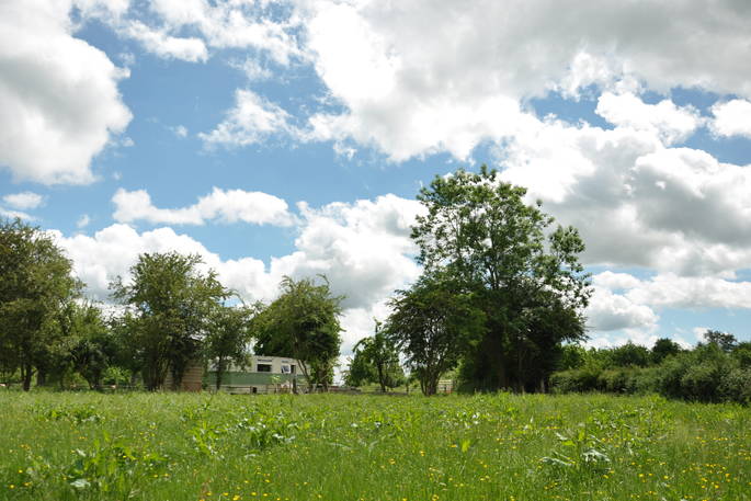 The Sipson wagon outdoors, Vowchurch, Herefordshire
