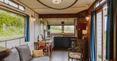 The Wagon Above the World - interior, glamping, Orcop, Herefordshire