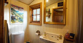 Millie the Hut shepherd's hut bathroom, Wegnalls Mill, Presteigne, Herefordshire - Owen Howells Photography