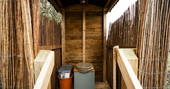Hedgehog Hall cabin compost loo, Landews Meadow Farm, Challock, Kent