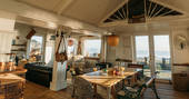 The Beach House cabin interior, Isle of Sheppey, Kent, England