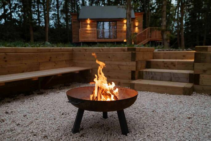 Firepit area is communal