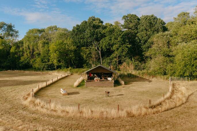 Arial view of Park Lodge