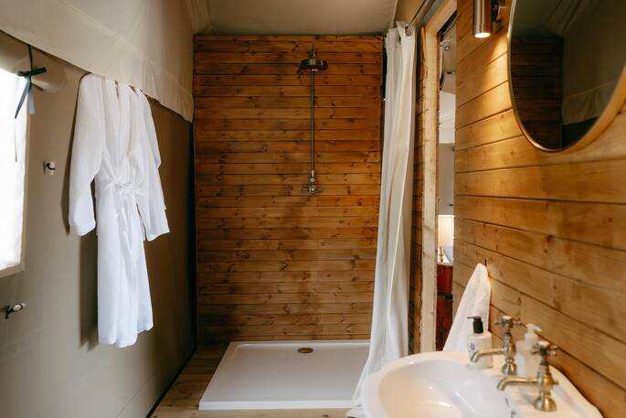 hot shower