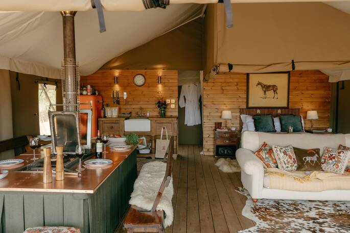 Open plan layout inside