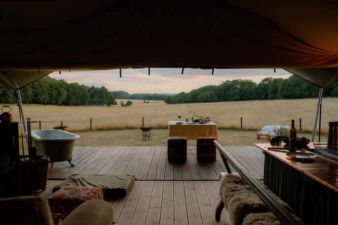 View from the safari tent