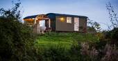 Ted the shepherd's hut at Tin and Wood in Leicestershire 