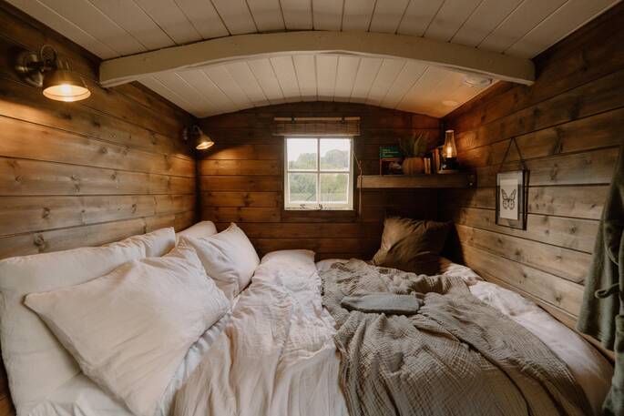 Cosy bed inside