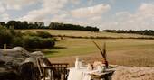 Outdoor dining with a view