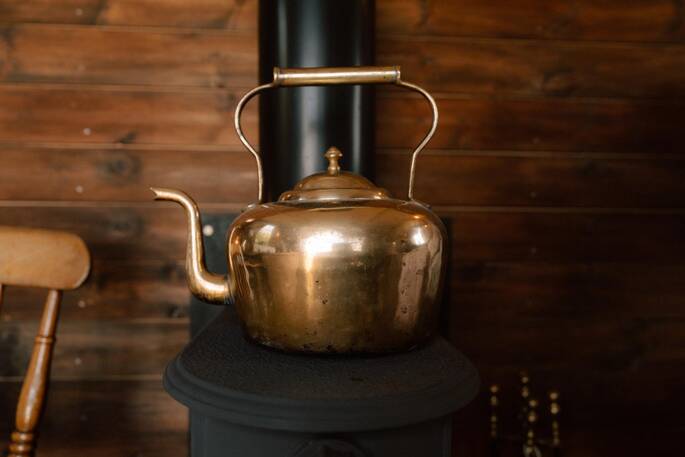 wood burner kettle