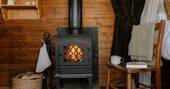 Main source of heat comes from the wood burner