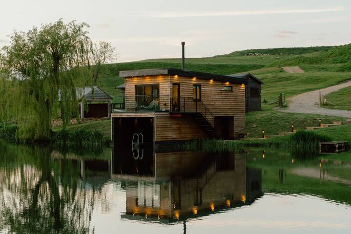 14 Cabin from across the lake