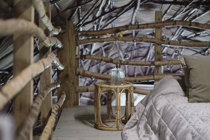 The Wren's Nest tent glamping - mezzanine, Norfolk