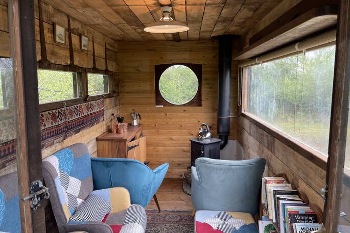 Shepherd's Hut Interior