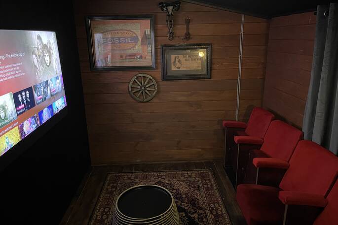 Slow Shed cinema room 