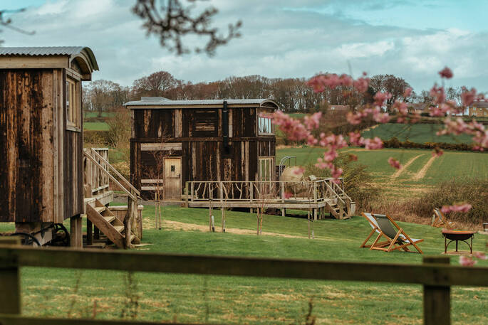 Cabins together