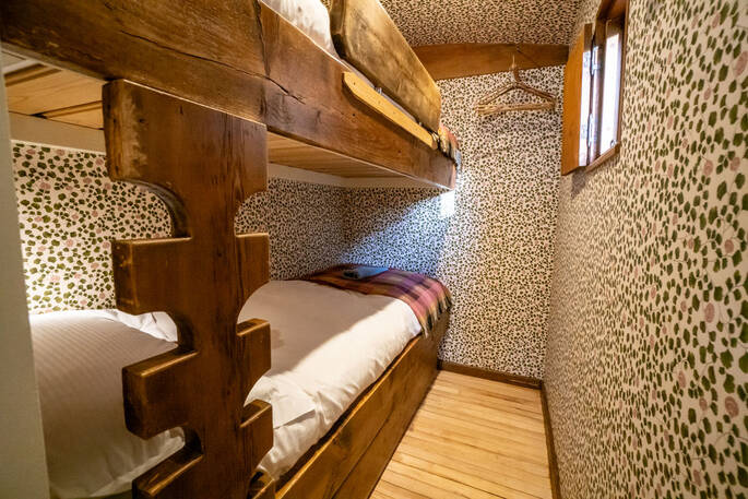 Childrens bunk bed in another room