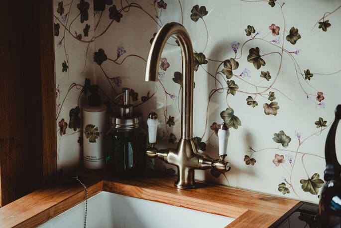Sink in the kitchen