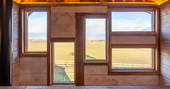 Lottie's Cabin - view from the windows, Hillside Huts & Cabins, Morpeth, Northumberland