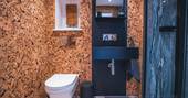 Shower room at The Glebe Retreat, Cabin, Northumberland, England