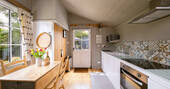 dining table and kitchen