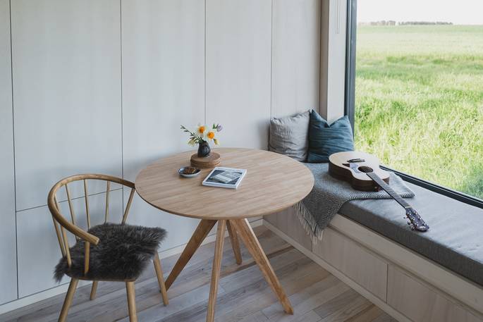 Ash at Tughall cabin - view from window, Tughall Grange Farm, Chathill, Northumberland