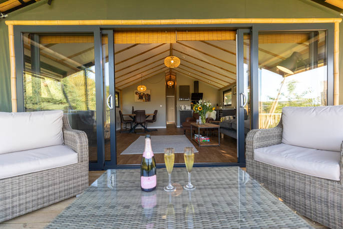 Throw open the doors of the safari lodge at Bird Holme Glamping in Nottinghamshire