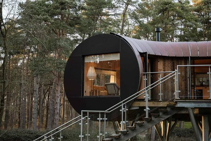 View into living area