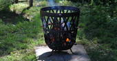 Basket Weavers Retreat horsebox firepit, Shropshire