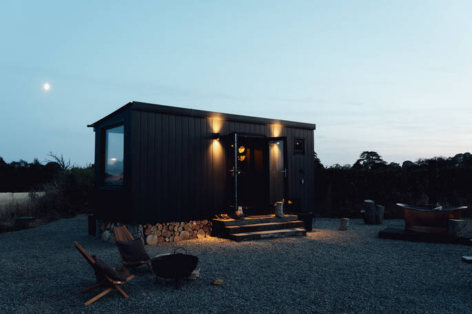 17 - Exterior at night